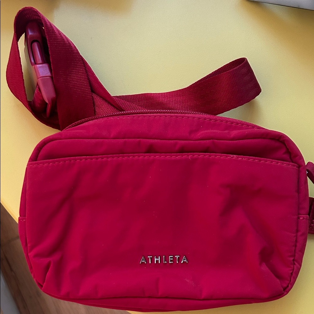 Athleta red belt bag (Fanny pack)